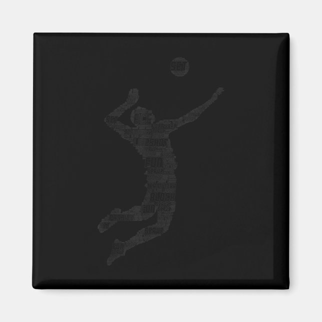 Aimant Joueur de volley-ball garçons Jeunes Hommes 6 (Devant)