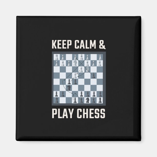 Aimant Joueur d'échecs (Devant)