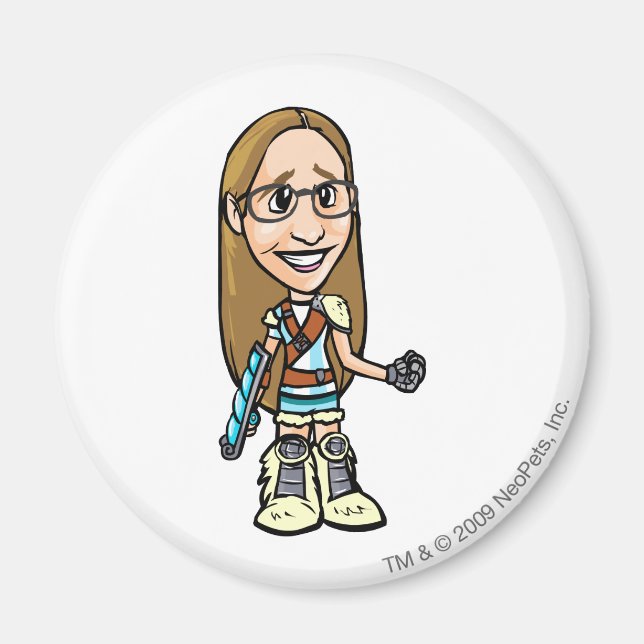 Aimant Joueur du personnel de Dragona Terror Mountain (Devant)