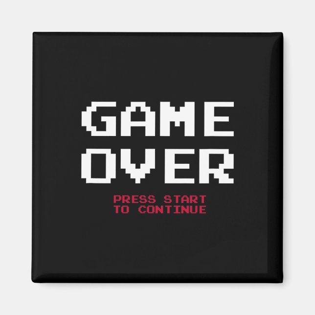Aimant Joueur Game Over  (Devant)