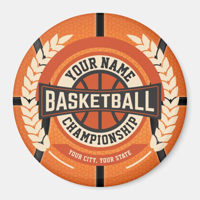 Aimant Joueur personnalisé de l'équipe de basket-ball Ath (Devant)