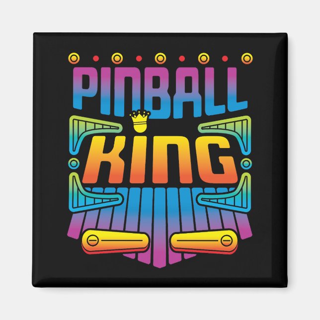 Aimant Joueur Pinball King Arcade (Devant)