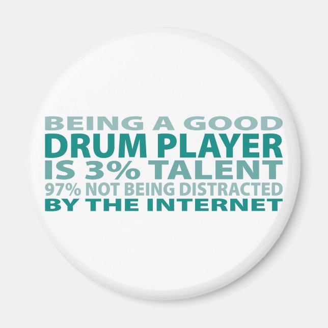 Aimant Joueur tambour 3% Talent (Devant)
