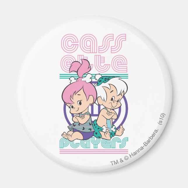 Aimant Joueurs de cassettes PEBBLES™ et BAM-BAM™ (Devant)