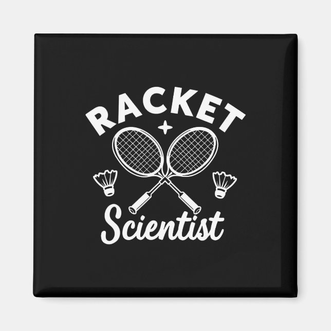 Aimant Joueurs de Dminton Racket Scientifique (Devant)