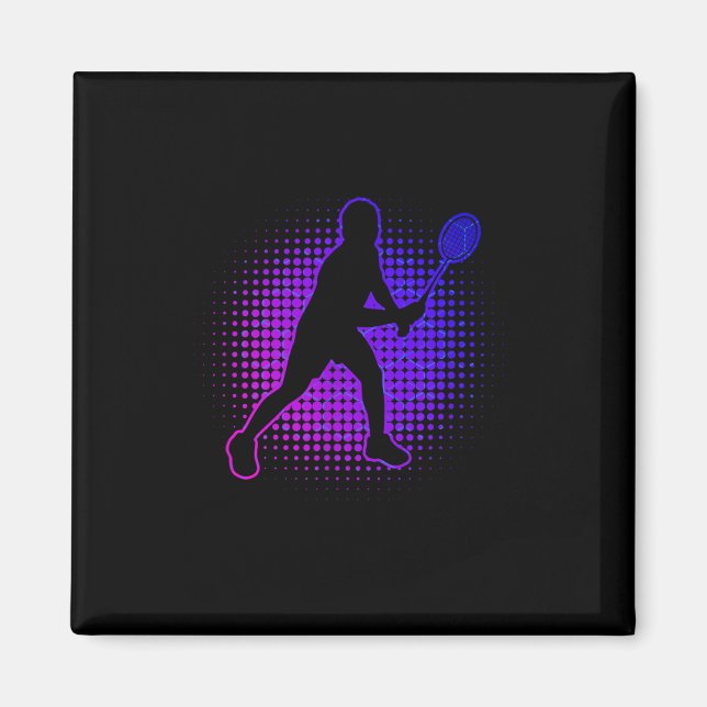 Aimant Joueuse Badminton Badminton Womens Squash Shuttle (Devant)