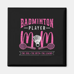 Aimant Joueuse de badminton maman l'idole raquette sport