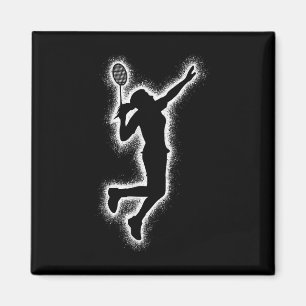 Aimant Joueuse de badminton navette filles enfants badmin