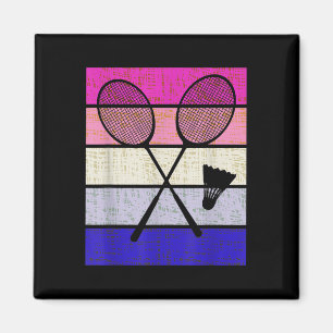Aimant Joueuse de badminton navette filles enfants femmes