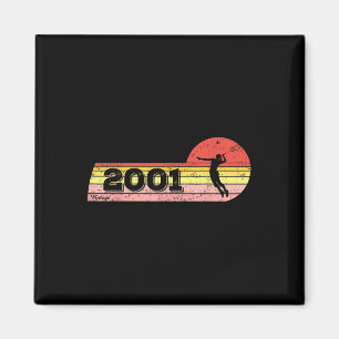 Aimant Joueuse de badminton Née en 2001 Anniversaire Vint