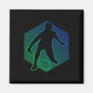 Aimant Joueuse de badminton Volant de badminton Squash