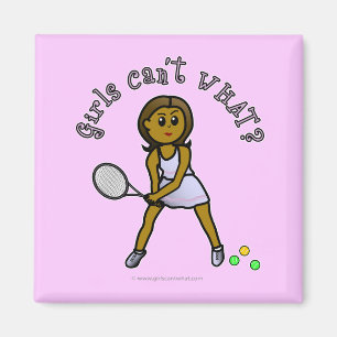 Aimant Joueuse de tennis sombre