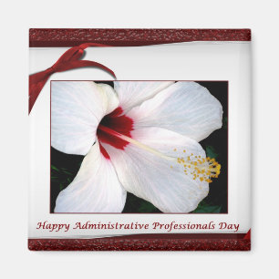 Aimant Jour administratif de professionnels floral