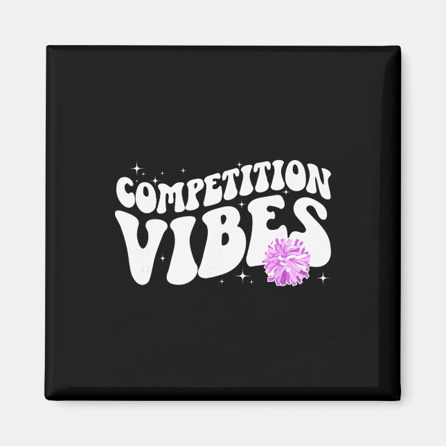 Aimant Jour de compétition de cheer Vibes Jour de compéti (Devant)