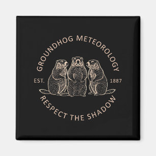 Aimant Jour de la marmotte Drôle de météorologie de la ma