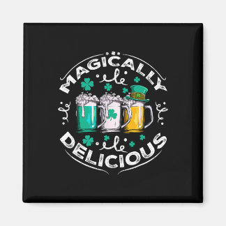 Aimant Jour de la Saint-Patrick de boisson magiquement dé
