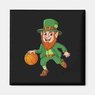 Aimant Jour de la Saint Patrick Leprechaun Basket Lucky B