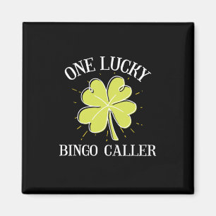 Aimant Jour de la Saint Patrick Lucky Bingo Caller Cadeau