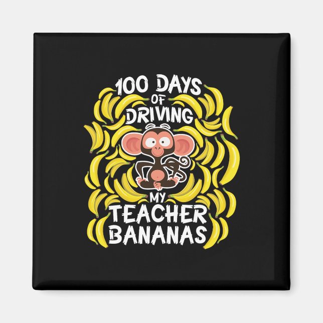 Aimant Jour De L'École 100 Jours De Conduite Mon Enseigna (Devant)