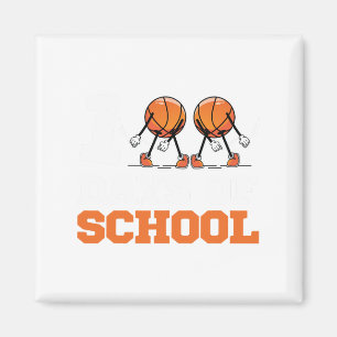 Aimant Jour De L'École Basketball Enfants 100 Jours De L'
