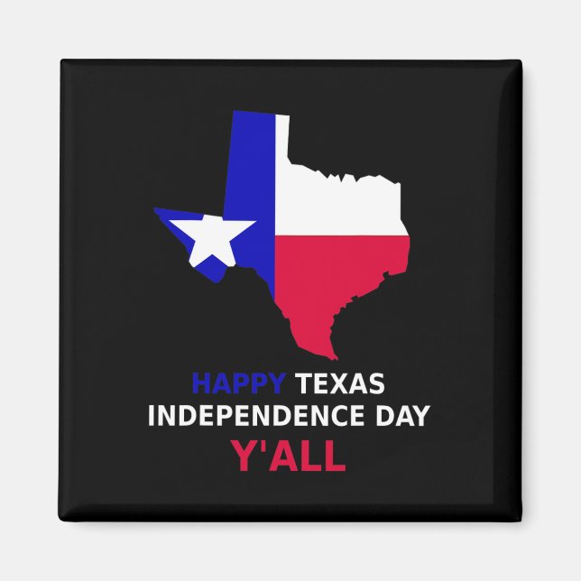 Aimant Jour de l'indépendance du Texas (Devant)