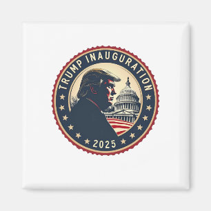 Aimant Jour de l'investiture de Trump 2025 Fier Maga
