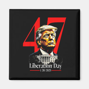 Aimant Jour de l'investiture du président Trump 2025 Libé