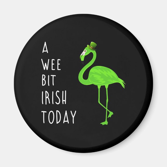 Aimant Jour de l'Irish | Saint-Patty's Day Flamingo (Devant)