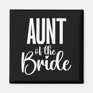 Aimant Jour de mariage tante de la mariée Premium