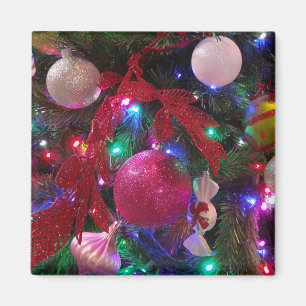 Aimant Jour de Noël multicolore Arbre coloré