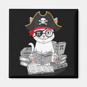 Aimant Jour de Pi Mathématiques Chat Nerd Mathématiques P