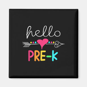Aimant Jour de pré-maternelle Bonjour professeur de rentr