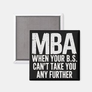 Aimant Jour de remise des diplômes de maîtrise MBA drôle