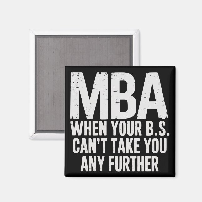 Aimant Jour de remise des diplômes de maîtrise MBA drôle (Recto/Verso)