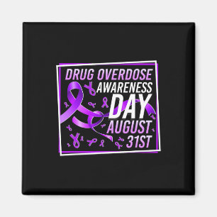 Aimant Jour de sensibilisation à la surdose de drogue 31