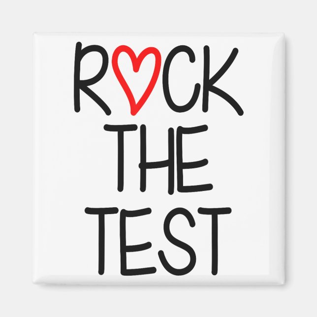Aimant Jour de test de l'enseignant de test Jour de test  (Devant)