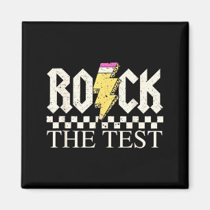 Aimant Jour de test de l'État Staar Rock The Test ABCD En