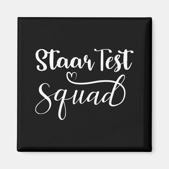 Aimant Jour de test pour les enseignants amusants de l'éq (Devant)
