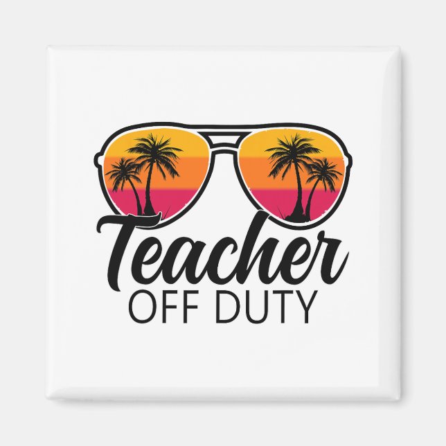 Aimant Jour Dernier De L'École Pour L'Enseignant 1 (Devant)