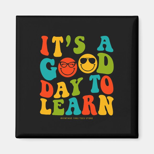 Aimant Jour des enseignants de l'école C'est un bon jour  (Devant)