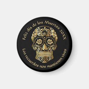 Aimant Jour des morts - Personnaliser Ajouter nom et mess