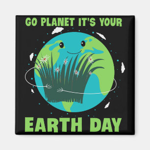 Aimant Jour des terres : Go Planet C'est ton Jour des ter