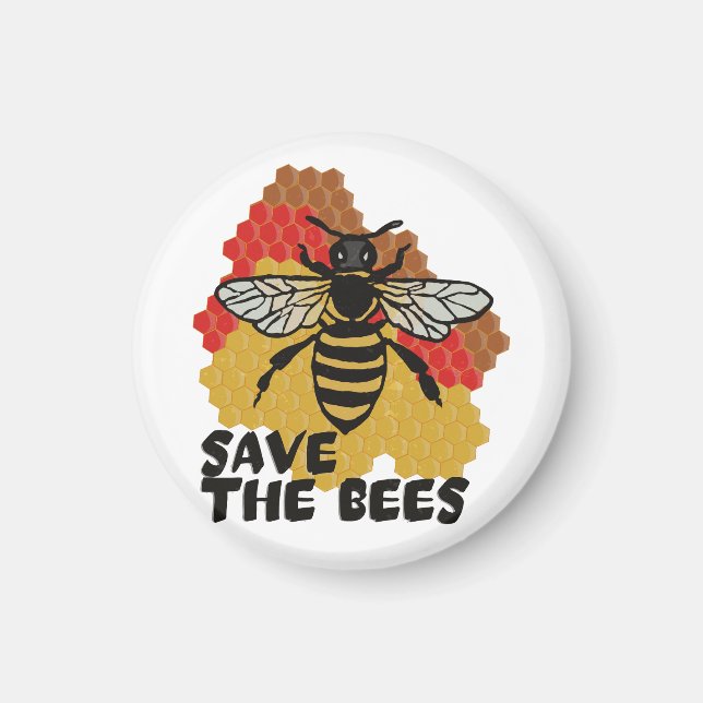 Aimant Jour des terres, Sauvez Les Abeilles (Devant)