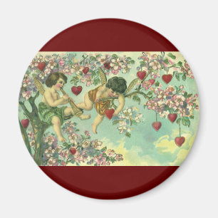 Aimant Jour des Valentines vintages Cupidons victoriens C