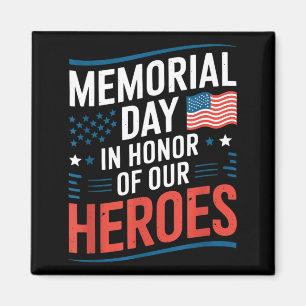 Aimant Jour des vétérans Drapeau Memorial Day En l'honneu