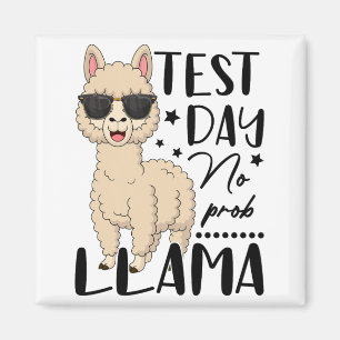Aimant Jour d'essai No Prob Llama Test d'étudiant enseign