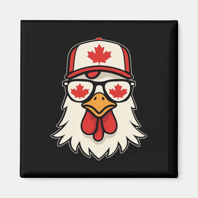 Aimant Jour du Canada Drapeau canadien Feuille d'érable P (Devant)