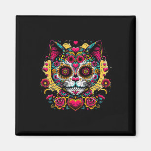 Aimant Jour Du Chat Dead Dia De Los Muertos Cinco De Mayo