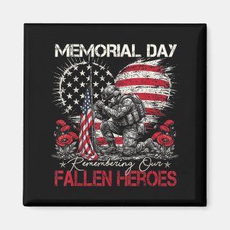 Aimant Jour du Souvenir Drapeau des Héros Tombés