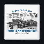 Aimant Jour J 70e anniversaire Bataille de Normandie<br><div class="desc">70e anniversaire du Jour J - Les débarquements de Normandie, baptisés sous le nom de code Opération Neptune, étaient les opérations de débarquement le 6 juin 1944 (appelé Jour J) de l'invasion alliée de la Normandie dans l'opération Overlord pendant la Seconde Guerre mondiale. Plus importante invasion maritime de l'histoire, l'opération...</div>